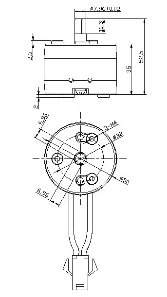 擺動式電磁鐵定制,工控自動分揀電磁鐵-尺寸圖